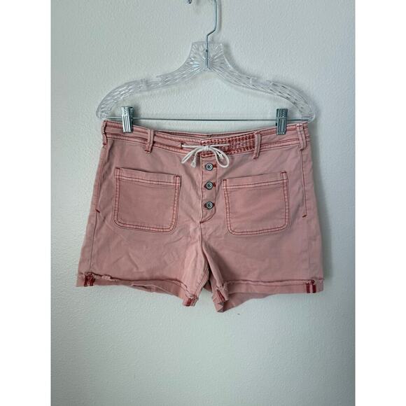 Chino by Anthropologie High Rise Pink Shorts Size 29 - Picture 3 of 8
